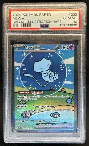 2024 Pokemon Paldean Fates Mew ex Full Art #232/091 PSA 10 GEM MINT