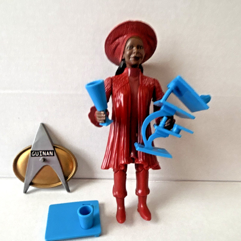 Star Trek TNG Guinan Action Figure w/ Blue Accessories & Delta Stand