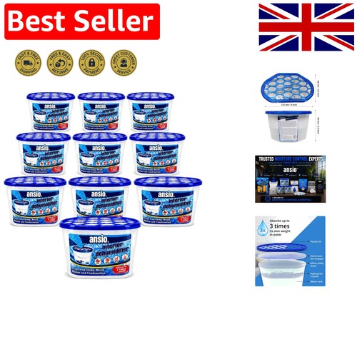 Dehumidifier Disposable Pack of 10 Room Moisture Absorber