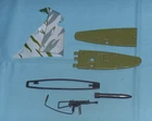 vintage G.I. GI JOE gijoe MANTA PARTS LOT #12 includes gun FREE SHIP
