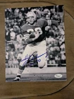 Hugh McElhenny, NFL Hall Of Fame Halfback Autographed Football 8 x 10 Photo  JSA