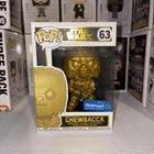 Funko Pop Star Wars Chewbacca #63 Gold Walmart Exclusive