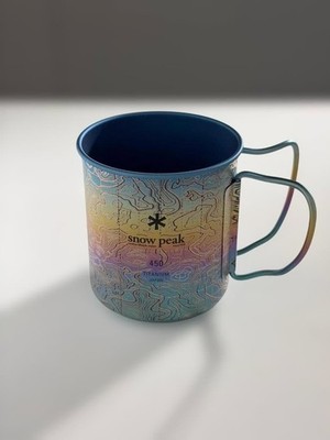 Snow Peak Titanium Mug 450ml Color Anodized Lightweight Outdoor