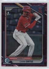 2024 Bowman Chrome Prospects Fuchsia Lunar Refractor /199 Capri Ortiz 14ij