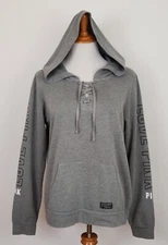 Pink Victoria's Secret Hoodie Sweatshirt Size S Gray Women Pullover