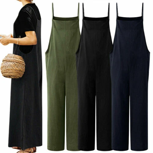 Linen Plus Size Jumpsuits, Rompers & Playsuits for Women