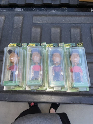 Tiger Woods Tiger Slam Play Makers Upper Deck Bobblehead 4 Piece Set Sealed