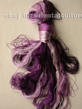 Chinese 100%real natural mulberry silk,hand-dyed embroidery silk floss/thread