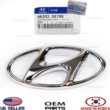 Genuine Front Grille Emblem "H" Logo OEM Hyundai Elantra Sedan 2014-2016