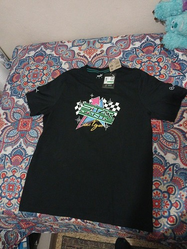 camisas hombre Mercedes Amg F 1 Puma Las Vegas Gp Negra Talla L - Foto 2 di 14