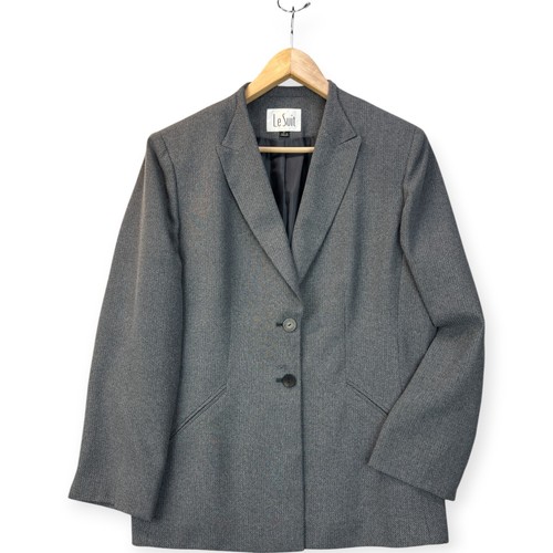 Le Suit Blazer Damen Gr. 16 2 Knopf Karriere Anzug Jacke Corpcore Preppy Workwear - Bild 4 von 18