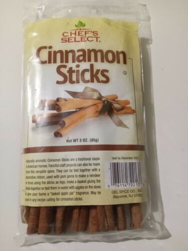 Naturally cinnamon 6''x 1/2''  sticks net 3 oz 85 g Chef's select - 第 1/5 張圖片