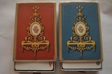 Lot of 2 Vintage Congress Red Blue Playing Cards W/ Outer Boxes