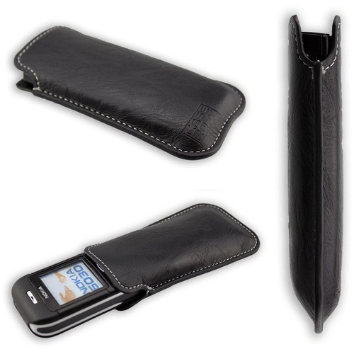 caseroxx Business-Line Case for Nokia 6030 in black made of faux leather - 第 3/4 張圖片