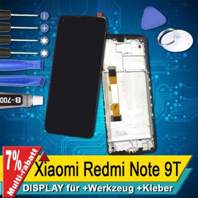 Display Für Xiaomi Redmi Note 9T Komplettes Bildschirm Lcd Touch TFT Rahmen+