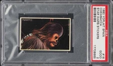 1980 Yoplait Spain Star Wars Stickers Chewbacca #16 PSA 2 GD - Rare Find!