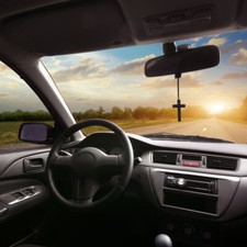 Rearview Mirror Cross Pendant Wooden Car Hanging Decor Black Car Ornament