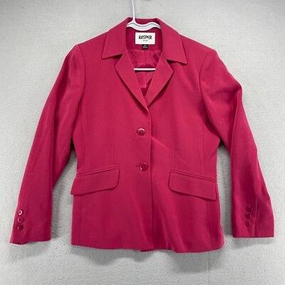Suit Kasper Pink Blazer Kasper Jacket Suit Womens 4P Petite Pink
