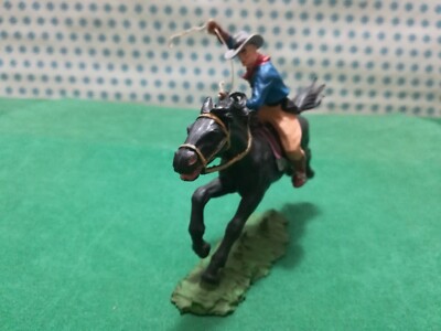 Cowboy A Pferd Mit Lasso Old Wilde West - Elastolin 70 MM
