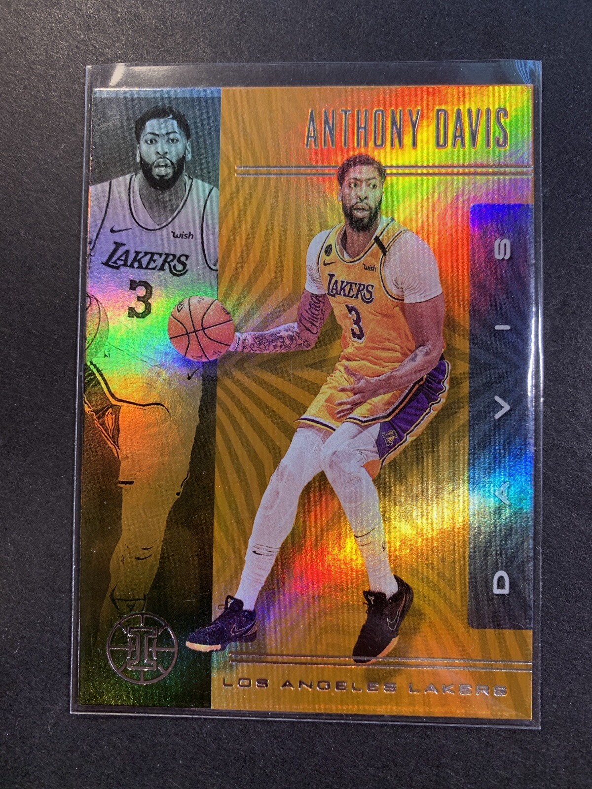 2019-20 Panini Illusions ANTHONY DAVIS L.A. Lakers #54 Orange Parallel Holo MINT