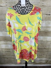 LuLaRoe 3XL 3X Olive Tulip Sleeve Top -