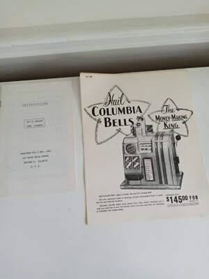 Columbia Slot Machine Booklets  Two of Them !