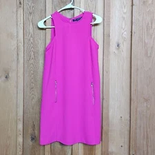 One Clothing LA Sleeveless Tank Above the Knee Dress, Size XS, Hot Pink