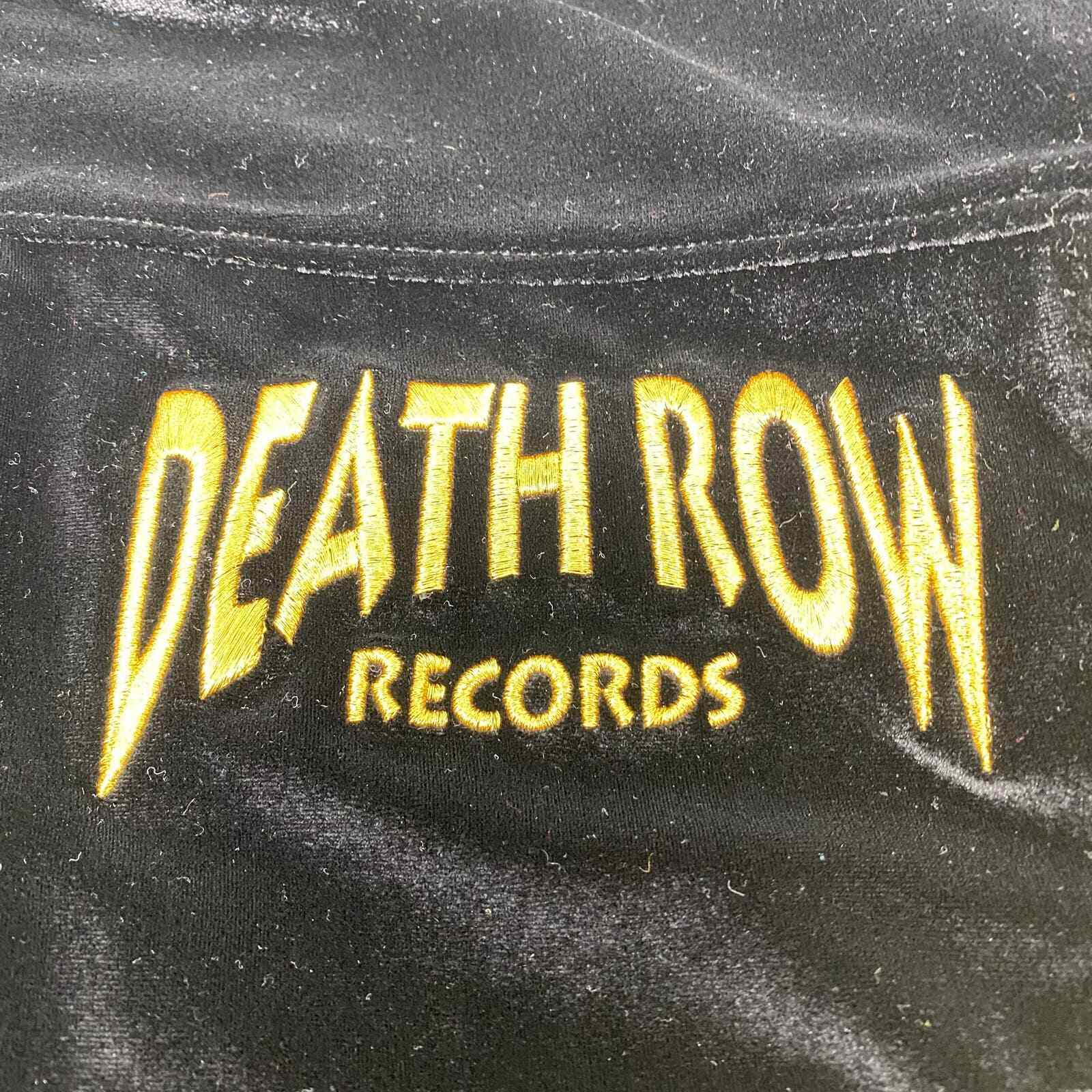 FILA Giacca Death Row Records nera oro media erba gruppo pista full zip nuova con etichetta