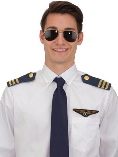 Lentes de sol de Aviador Reflejados - Roma Costumes - La PolicÃa Atractiva  Disfrazar - Tira Disfraces y Uniformes de PolicÃa Femenino - Embarque Libre  Disponible