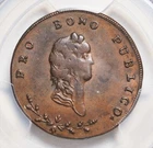 1794, Great Britain, North Wales. Copper 1/2 Penny Token. DH-12. PCGS MS-63 BN!
