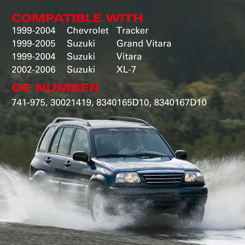 Power Window Regulator W/Motor Front Right For 99-04 Chevy Tracker Suzuki Vitara Foto 4 de 4