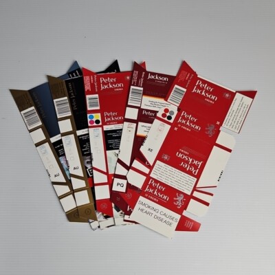 cigarette packet online Cigarette Packet Empty Flat Pack NOS Unfolded Peter Jackson Lot of 5