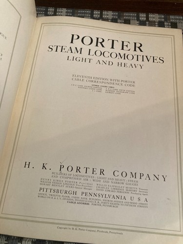 Locomotoras de vapor Porter-ligeras y pesadas: un catálogo de vapor original de 11ª edición - Imagen 22 de 23