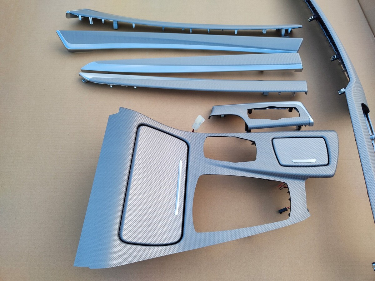 BMW 5 F10 F11 Hexagon Interior Trim Kit Aluminium Center Console