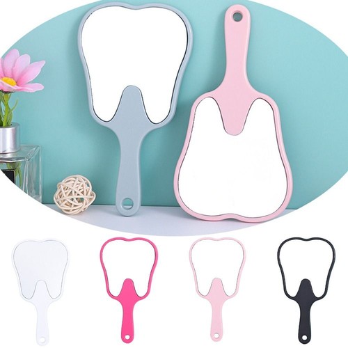 PVC Makeup Mirror Tooth Shaped Dental Mirrors Durable Handheld Mirror Gift - Picture 8 of 18