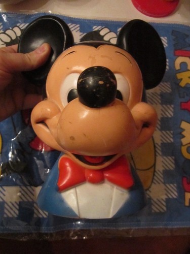 LARGE COLLECTION OF MICKEY MOUSE MEMORABILIA - 10 ITEMS - SEE PHOTOS - Picture 4 of 10