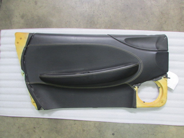 Ferrari 360 LH, Left Door Panel, Black With Yellow Stitching, P/N 65007600, Used