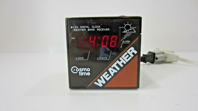 Vintage Cosmo Time Cube Weather Alarm Clock E-221