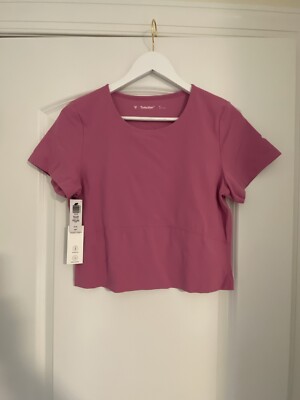 Aritzia TnAction Butterbound Women's T Shirt NWT Pink Crewneck XL Solid Nylon