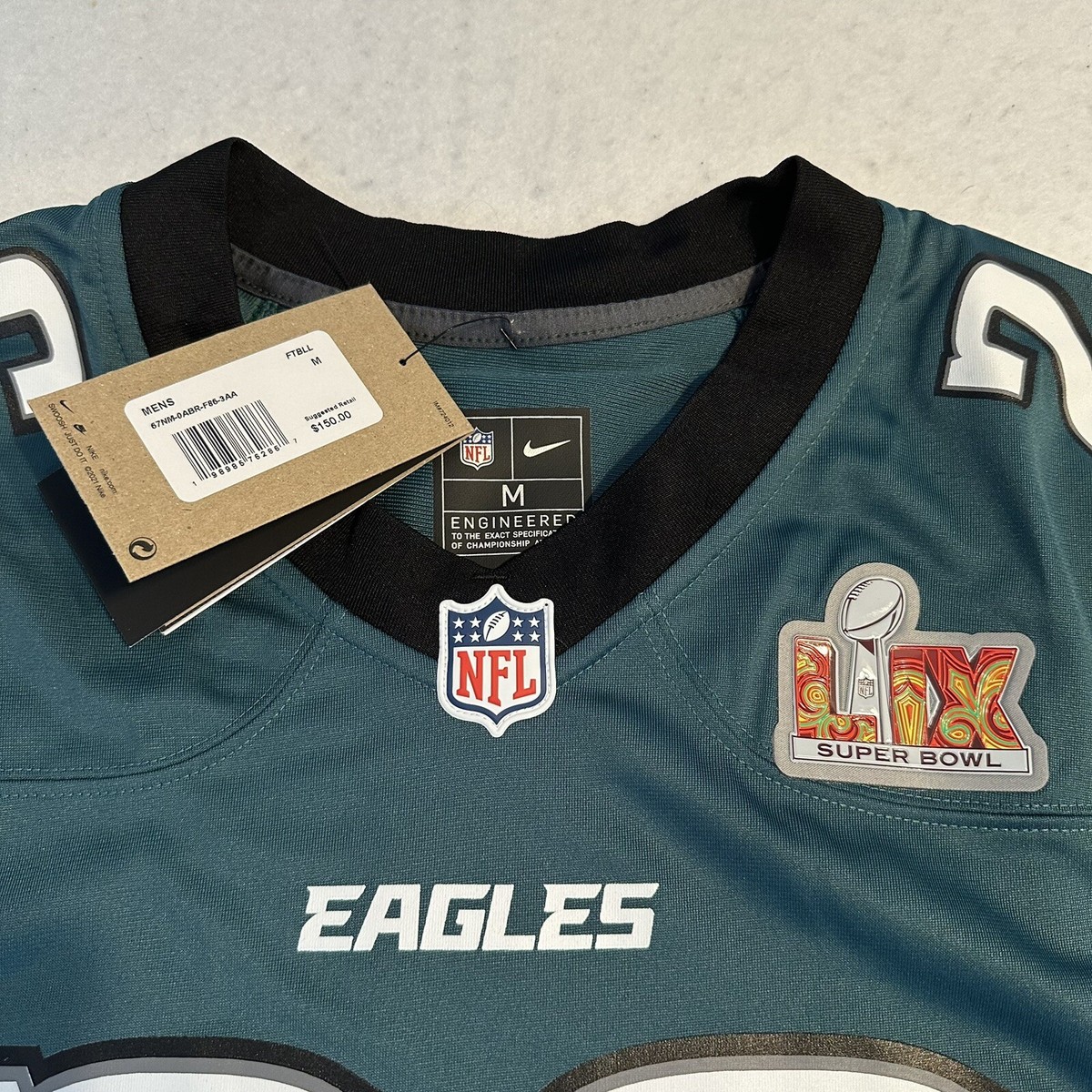 Saquon Barkley Philadelphia Eagles Nike Super Bowl 59 Patch