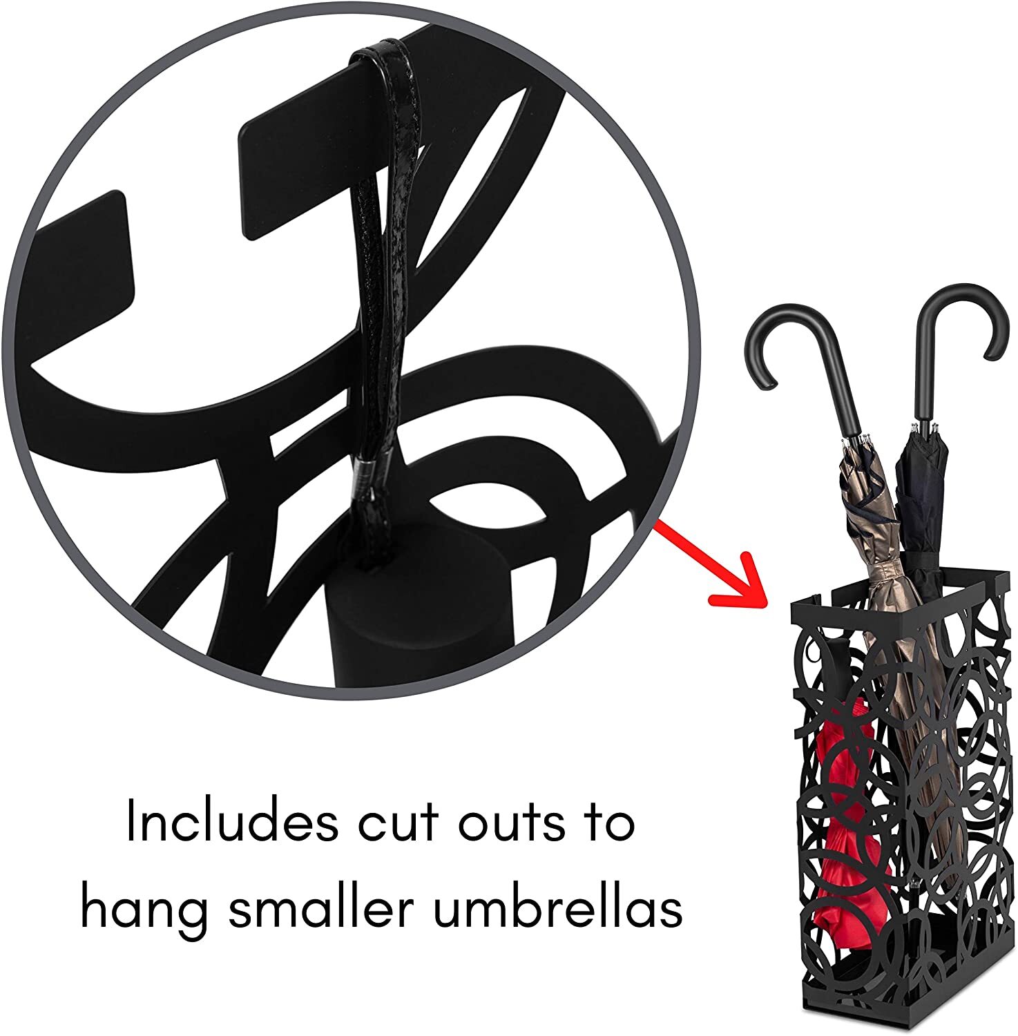 Metal Umbrella Holder Stand Entryway Modern Art Decor Cane Walking Stick Holder eBay