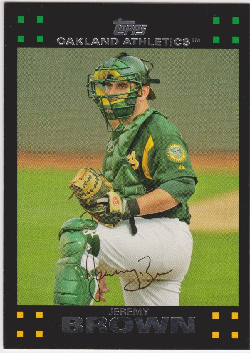 2007 Topps #624 Jeremy Brown Oakland Athletics A's Rookie Baseball