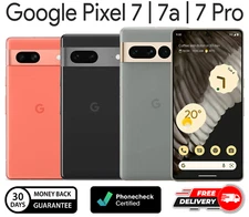 Google Pixel 7 | 7a | 7 Pro - 128GB 256GB 512GB - Unlocked AT&T Verizon T-Mobile