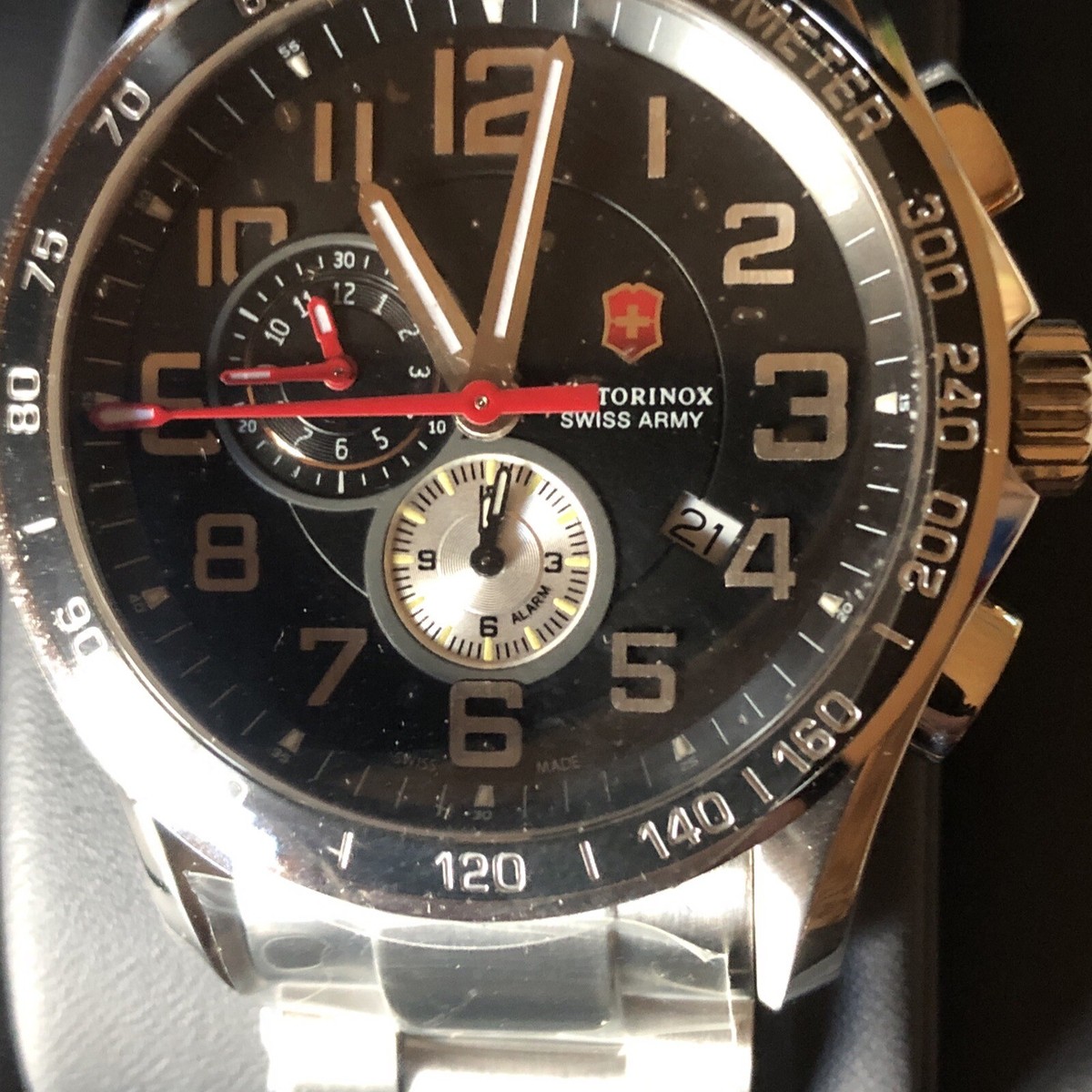 Victorinox swiss army 241280 Chronograph Classic XLS Black Dial