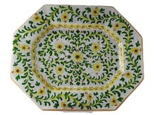 Centrotavola decorato a mano in ceramica di Caltagirone L. 40 cm