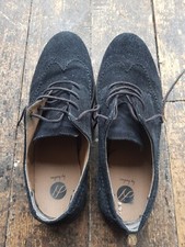 H By Hudson Suede Black Shoes  Size 44  Smart Formal