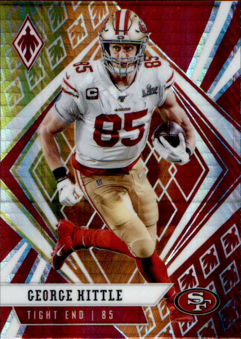 2020 Panini Phoenix Fire Burst #84 George Kittle San Francisco 49ers