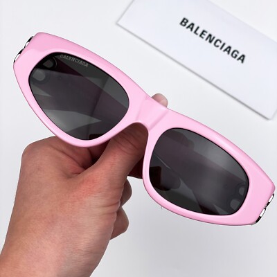 Balenciaga BB0095S 013 BRAND NEW Suglasses Light Pink Silver Grey Cat Eye Unisex Balenciaga Women Sunglasses Light Pink Silver Grey Cat Eye  main image 4
