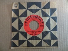 Carl Smith – I'll Walk With You - 1959 - Columbia 4-41489 7" Single G+/Generic