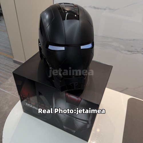 AUTOKING Iron Man All Balck Cool MK5 Mask 1:1 Helmet Wearable Voice-control Auto - Picture 7 of 15